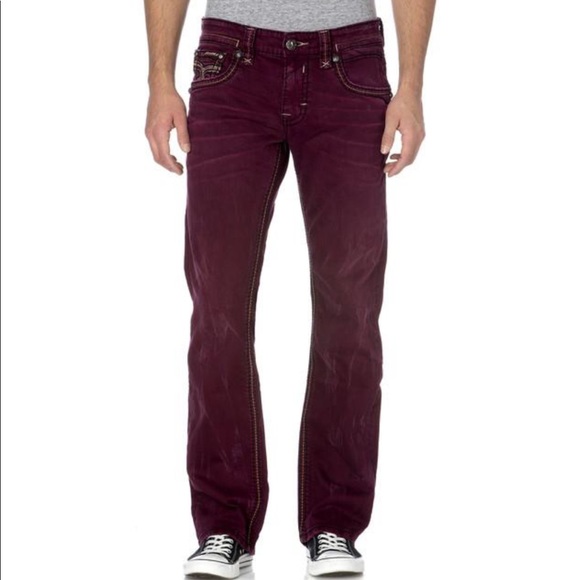 purple rock revival jeans